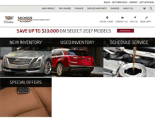 Tablet Screenshot of moses-cadillac.com